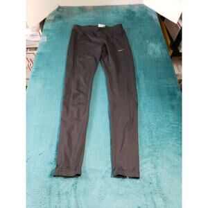 Nike Running Compression Pant Size Small Womens Black Logo Pockets Licra Stretch